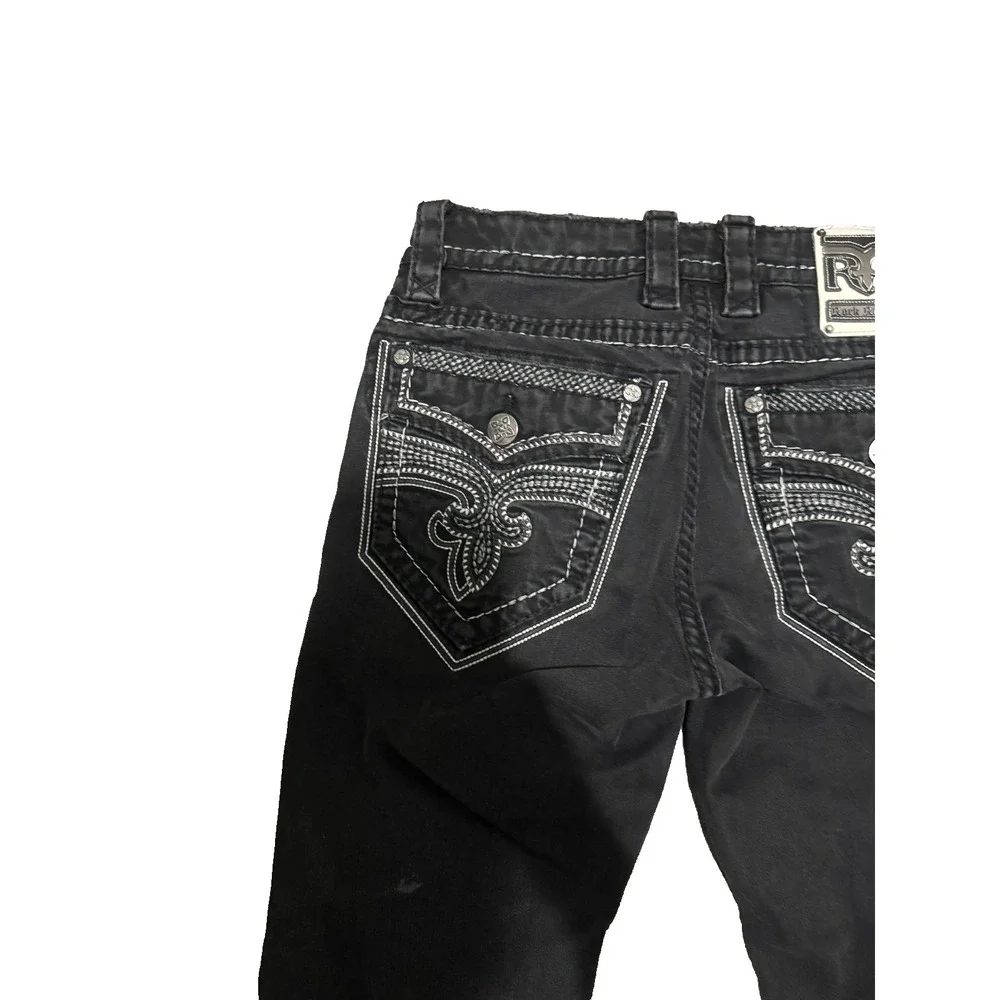 Rock Revival Barrett  Straight Jeans Black straight size 32 Denim Jeans